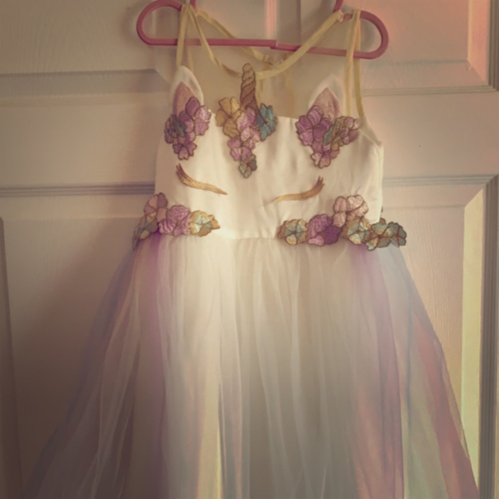 Girls size 8 unicorn dress